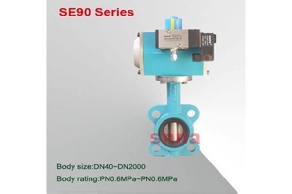 無錫SE90中線對夾式襯膠蝶閥